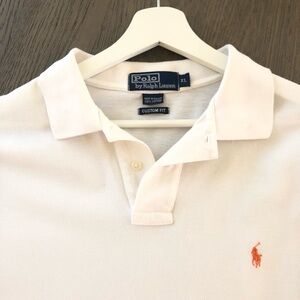 Polo by Ralph Lauren Men’s Cotton Shirt with Pony Signature size XL White